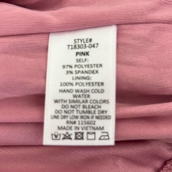 Lush Women’s XL Cori Ruffled Crop Long Sleeve Blouse Pink Boho - Picture 10 of 11